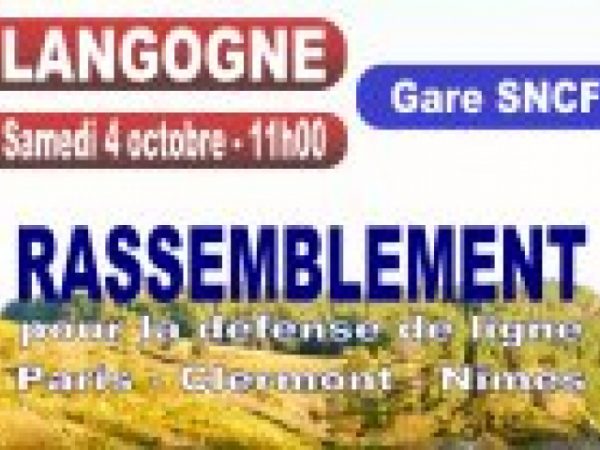 Ligne des Cévennes : rassemblement le 4 octobre à Langogne